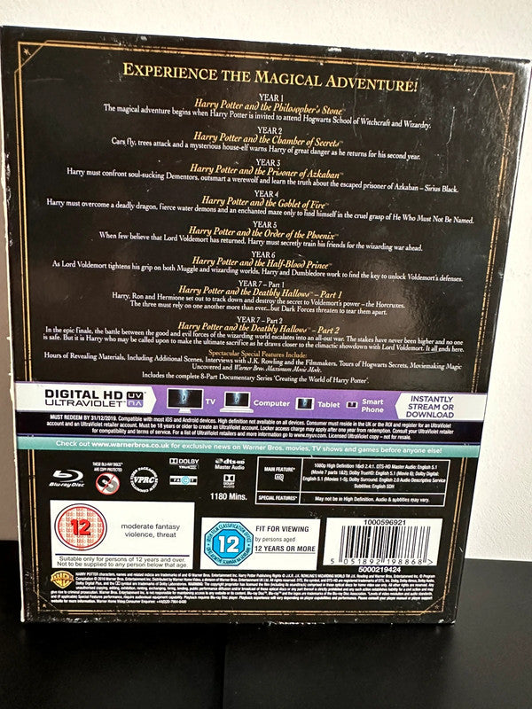 Harry Potter: Complete 8-Film Collection (16xBlu-ray)