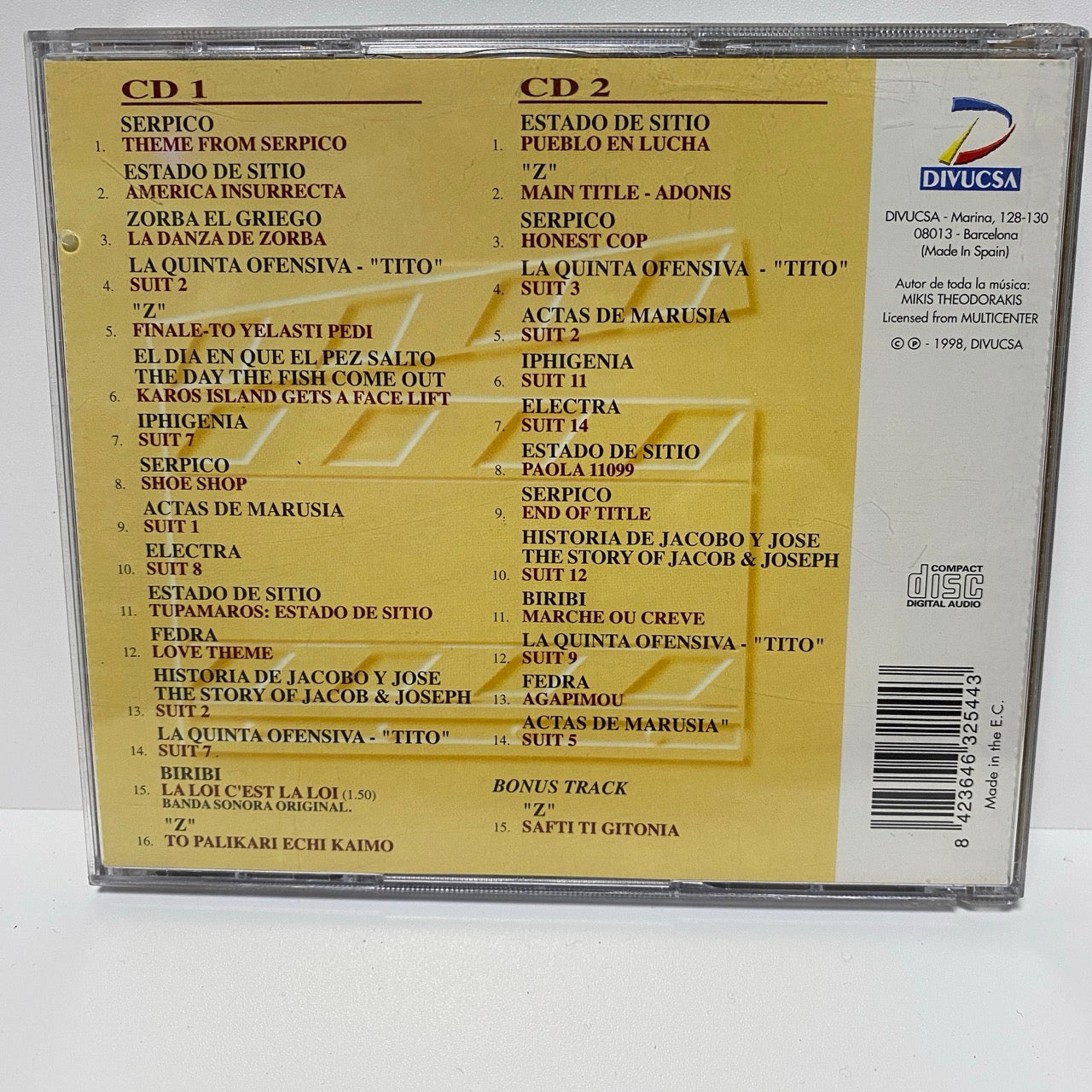 Mikis Theodorakis - Las Mejores Bandas Sonoras Originales De Mikis Theodorakis (2xCD)
