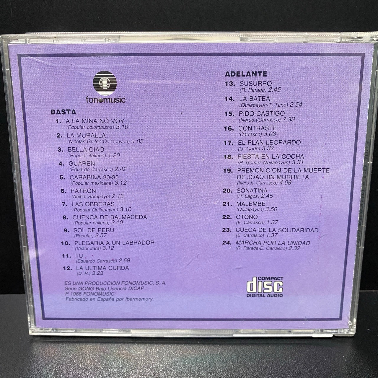 Quilapayun - Basta / ¡Adelante! (CD)