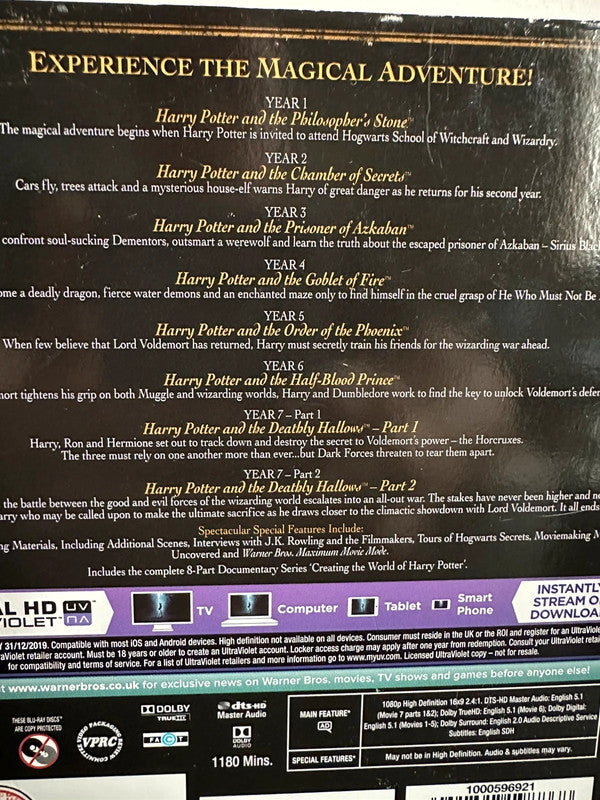 Harry Potter: Complete 8-Film Collection (16xBlu-ray)