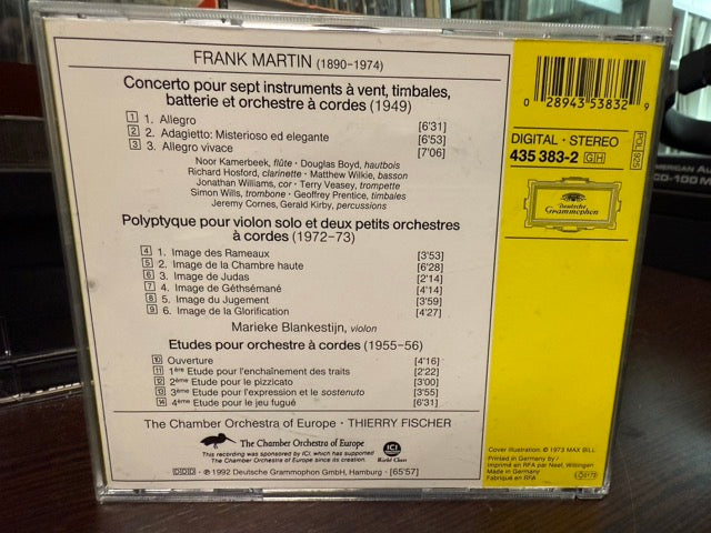 Martin - Thierry Fischer - Polyptyque; Etudes; Concerto Pour 7 Instruments a Vent (CD)