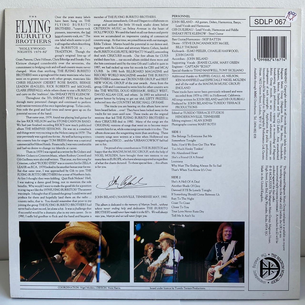The Flying Burrito Brothers - Hollywood Nights 1979-82 (LP)