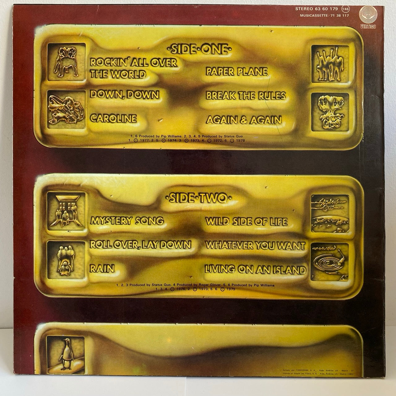Status Quo - 12 Gold Bars (LP)